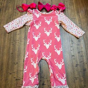 Ricrac and Ruffles Simply Soft Romper 18M